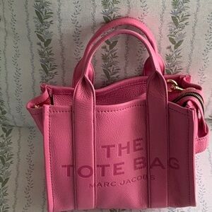 Marc Jacobs Small Pink Leather Tote / Crossbody
